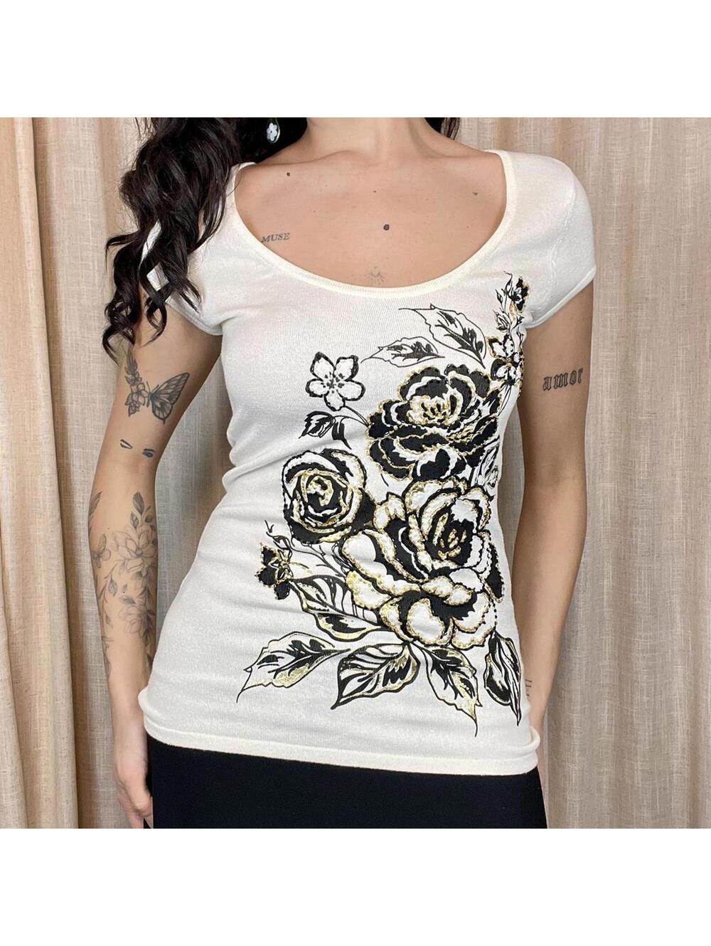 Cache Y2K Beaded Top